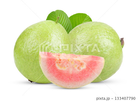 guava isolated on white background 133407790