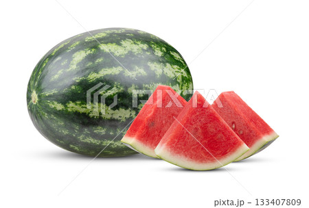watermelon isolated on white background 133407809