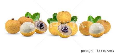 longan isolated on white background longan isolated on white background 133407863