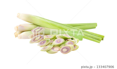 Lemongrass isolated on white background Lemongrass isolated on white background 133407906
