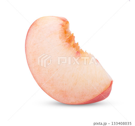 Pink Peach isolated on white background 133408035