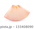Pink Peach isolated on white background 133408090