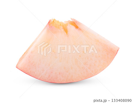 Pink Peach isolated on white background Pink Peach isolated on white background 133408090