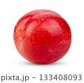 cherry plums isolated on white background 133408093