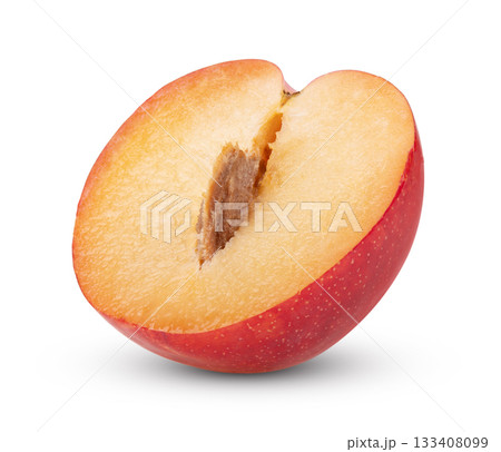 cherry plums isolated on white background 133408099
