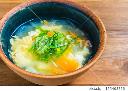 野菜と卵の中華スープ 野菜と卵の中華スープ 133408236