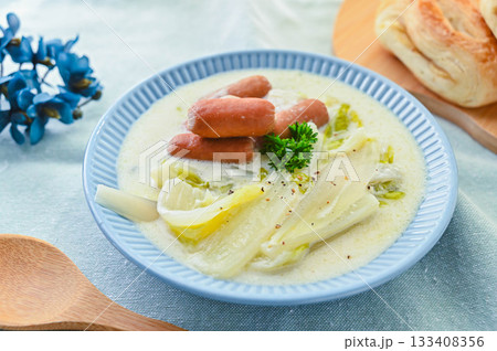 野菜とウインナーのクリーム煮 133408356