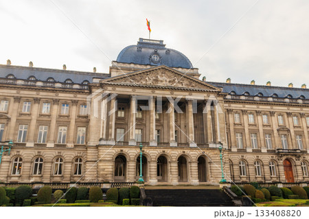 Facade of the Royal Palace in Brussels, Belgium 133408820