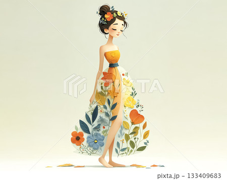 美優シリーズ：春の温泉でリラックスする美優 133409683