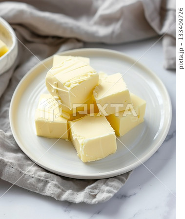 バター　キューブカット　素材 133409726