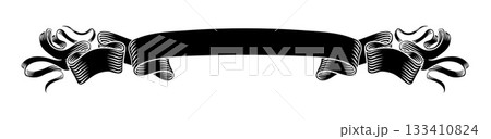 Scroll Banner Ribbon Paper Vintage Parchment Scroll Banner Ribbon Paper Vintage Parchment 133410824