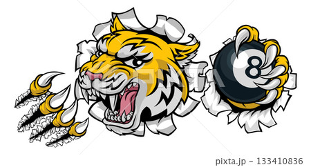 Wildcat Bobcat Bobcats Wildcats Billiards Mascot Wildcat Bobcat Bobcats Wildcats Billiards Mascot 133410836