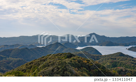 長崎県対馬烏帽子岳展望台からの風景 133411047