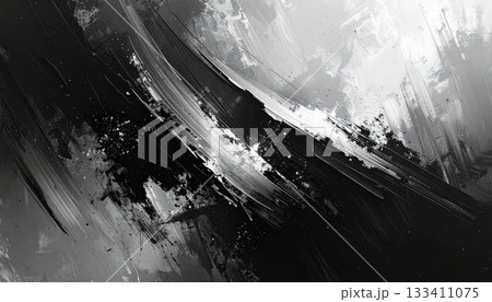 《AI画像》白いペンキが剥がれた壁 133411075