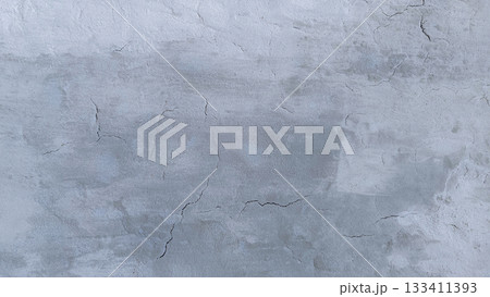 White wall cement broken texture with cracks Background. 133411393