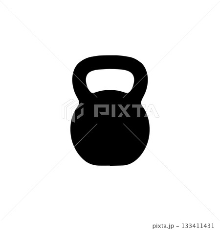 kettlebell icon silhouette simple gym weight training equipment for workout fitness exercise and bodybuilding isolated illustration kettlebell icon silhouette simple gym weight training equipment for workout fitness exercise and bodybuilding isolated illustration 133411431