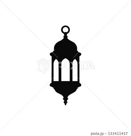 lantern icon silhouette traditional hanging lamp for decoration festival lighting and celebration illustration lantern icon silhouette traditional hanging lamp for decoration festival lighting and celebration illustration 133411437