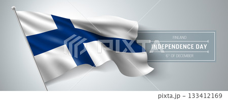 Finland happy independence day greeting card, banner vector illustration Finland happy independence day greeting card, banner vector illustration 133412169