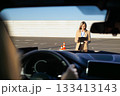 Driving Test Evaluation from Inside the Car with Instructor Ahead on Track 133413143