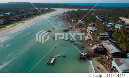 The issue of coastal erosion is significantly impacting the seaside community and its residents 133414485