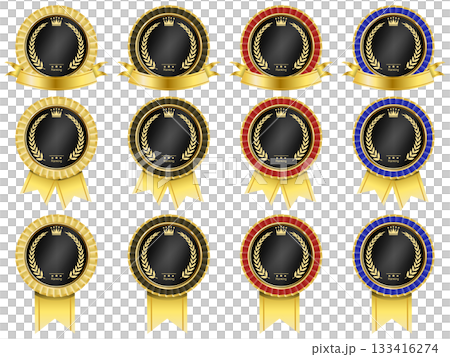 Ribbon and laurel medal Ribbon and laurel medal 133416274