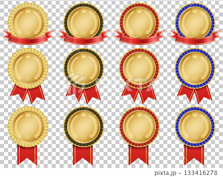 リボンと月桂樹のメダル 133416278