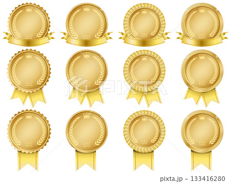 リボンと月桂樹のメダル 133416280