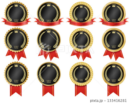 リボンと月桂樹のメダル リボンと月桂樹のメダル 133416281