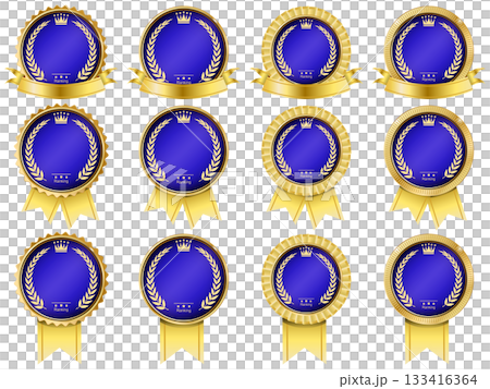 Ribbon and laurel medal Ribbon and laurel medal 133416364