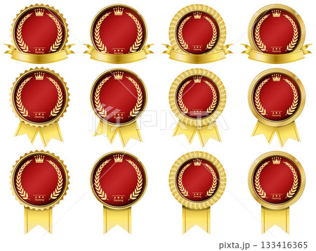 リボンと月桂樹のメダル 133416365