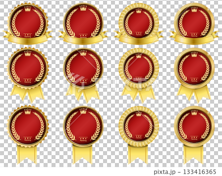 リボンと月桂樹のメダル 133416365