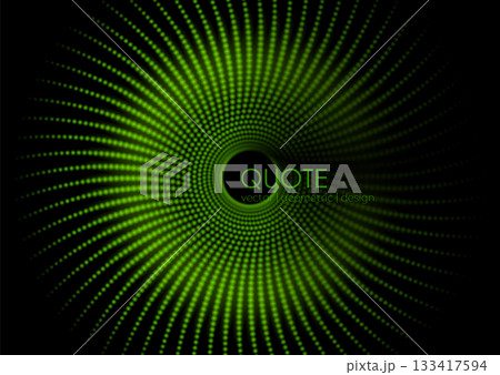Vibrant green neon spiral circular dotted lines abstract tech background Vibrant green neon spiral circular dotted lines abstract tech background 133417594