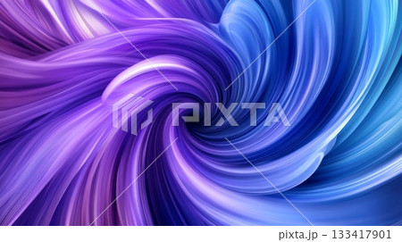 Abstract swirl pattern in shades of purple and blue 133417901