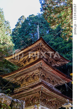 秋の両界山横蔵寺境内の景色 133418167