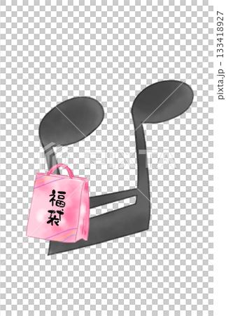 Musical note with lucky bag Musical note with lucky bag 133418927