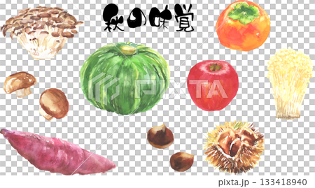 水彩秋季風味矢量圖集 水彩秋季風味矢量圖集 133418940