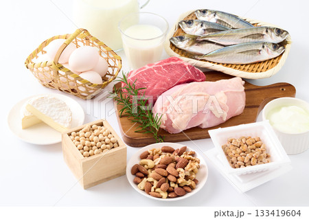 様々なタンパク質食材 様々なタンパク質食材 133419604