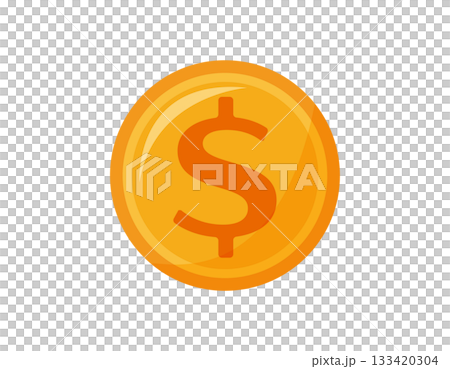 Money illustration coin dollar Money illustration coin dollar 133420304