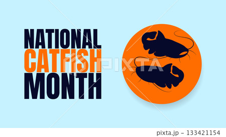 National Catfish Month Designs, Fishing and Seafood Vector Art National Catfish Month Designs, Fishing and Seafood Vector Art 133421154