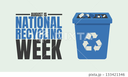 National Recycling Week, Reduce, Reuse, Recycleのイラスト素材 [133421346] - PIXTA