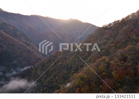 紅葉した山 133421511