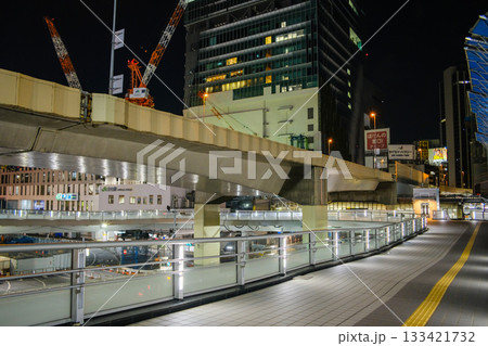 渋谷　工事　夜景　2022年7月 133421732