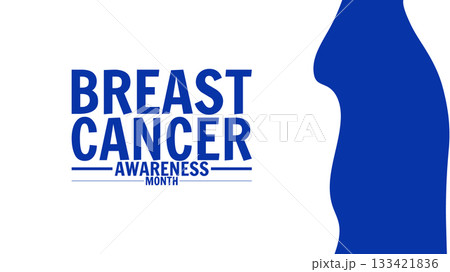 Breast Cancer awareness month BCAM is observed every year in October, to increase awareness of the disease and templet 133421836