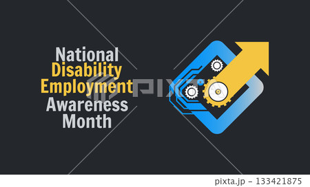 National Disability Employment Awareness Month every year on October, design templet National Disability Employment Awareness Month every year on October, design templet 133421875