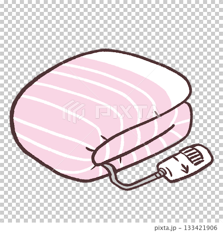 電気毛布の手描きイラスト 133421906