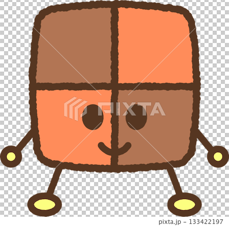手書き風のキャラクターイラストアイコン　クッキー 133422197