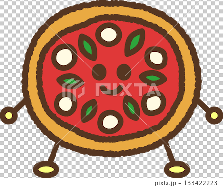 Hand-drawn character illustration icon Margherita Hand-drawn character illustration icon Margherita 133422223