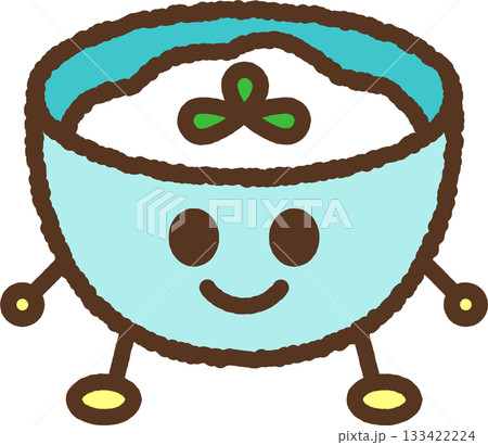 手書き風のキャラクターイラストアイコン ヨーグルト 手書き風のキャラクターイラストアイコン ヨーグルト 133422224