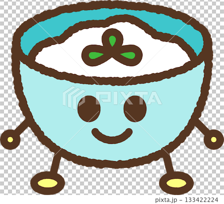 手書き風のキャラクターイラストアイコン ヨーグルト 手書き風のキャラクターイラストアイコン ヨーグルト 133422224