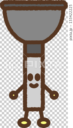 手書き風のキャラクターイラストアイコン　ラバーカップ 133422225